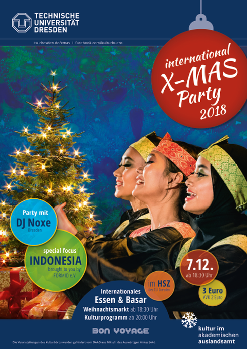 Plakat International Xmas Party 2018