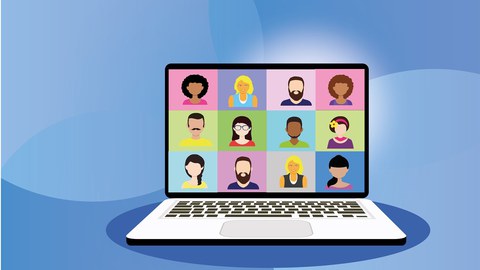 virtuelle Konferenz Grafik
