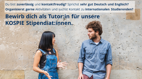 Ausschreibung für KOSPIE Tutor:in