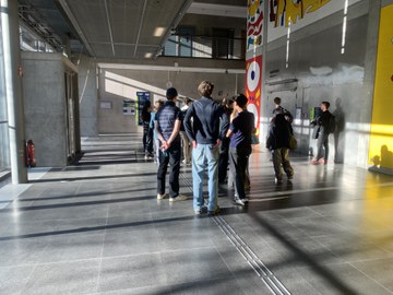 Frühstudierende im Hörsaalzentrum