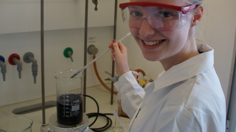 Teilnehmerin des Chemie Camps