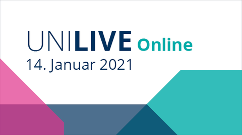 Graphik Uni Live 2021 am 14.01.2021