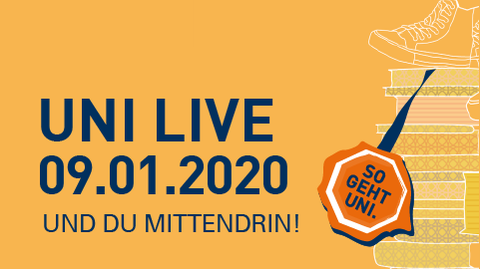Graphik Uni Live 2019 am 10.01.2019