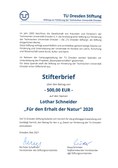 Urkunde Lothar Schneider