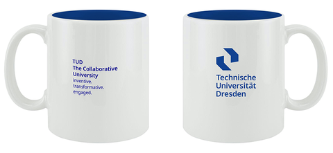 TUD Tasse blau