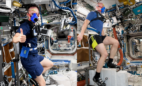 Die Astronauten Matthias Maurer und Alexander Gerst trainieren mit MetabolicSpace der TU Dresden