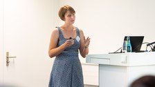 Prof. Anita Behme, former Trefftz professor (2013-14), giving her keynote