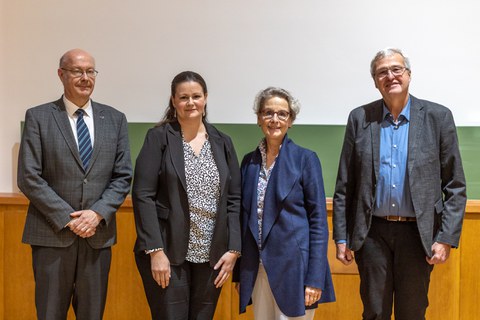 Rektorin, Prof.in Vaynzof und Orga-Team