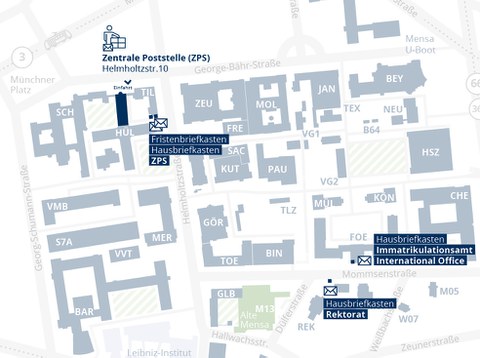 Lageplan Fristenbriefkasten