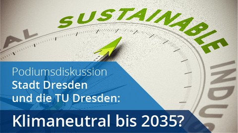 Kompassnadel zeigt auf sustainability