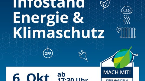 Ankündigung Infostand Energie und Klima auf dem Campusfest