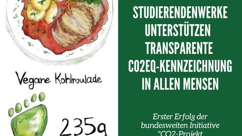 Studierendenwerke unterstützen transparenze CO2eq-Kennzeichnung