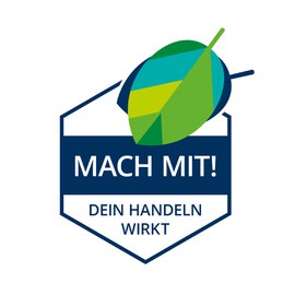 Grafik mit Schriftzug "Mach mit!"
