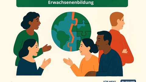 diskutierende Menschen mit einem abgewandten Menschen
