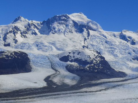 Blick in eine Gletscherlandschaft