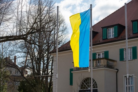 Flagge Ukraine Rektorat
