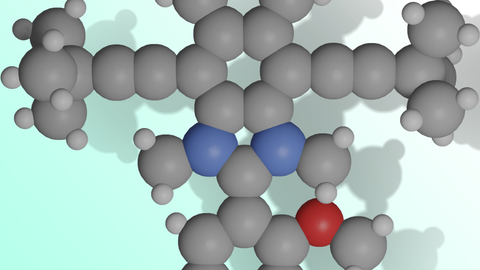 Schematische Darstellung eines Nanocars