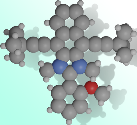 Schematische Darstellung eines Nanocars