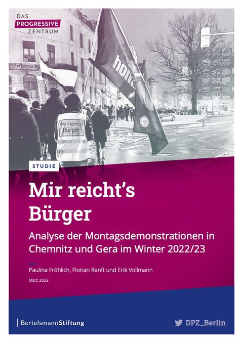 Bookcover for the "Mir reicht’s Bürger" study.