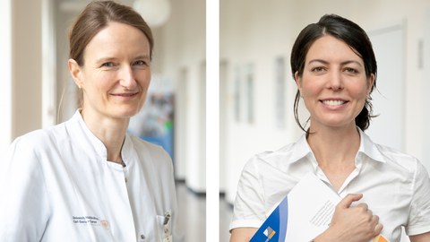 Doppelporträt Prof. Claudia Günther (li) und Prof. Eva Bartok (re)