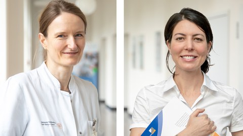 Doppelporträt Prof. Claudia Günther (li) und Prof. Eva Bartok (re)