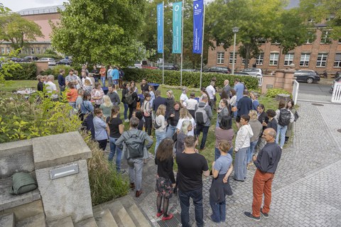 Members of TUD celebrated the successful completion of the branding process together. 