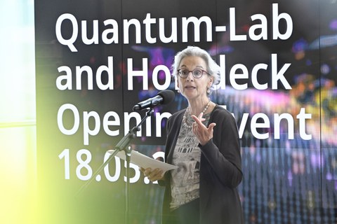 TUD President Ursula M. Staudinger during the opening ceremony. 