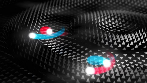 Quasiparticles ride magnetic waves