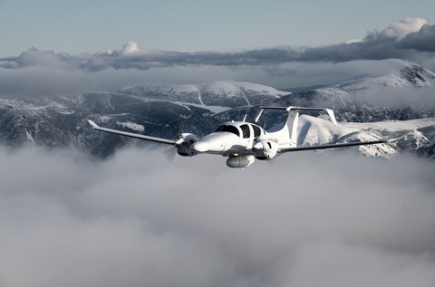 Forschungsflugzeug der Technischen Universität Dresden, Typ: Diamond Aircraft DA62 MPP.
