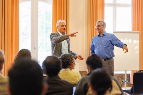 Die Deans von transCampus: Prof. Stamm, TUD, (l.) und Prof. Ragh (IITM)