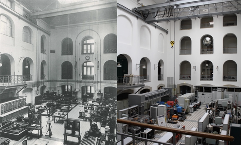 Görges-Bau 1911 und 2019.