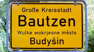 Ortsschild von Bautzen