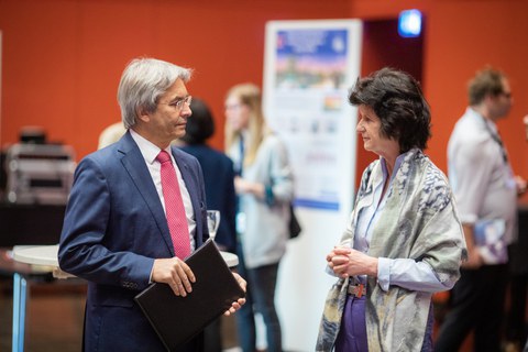 Rektor Hans Müller-Steinhagen mit Wissenschaftsministerin Eva-Maria Stange 