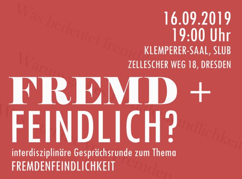 Poster Fremd und feindlich