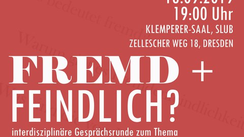 Poster Fremd und feindlich