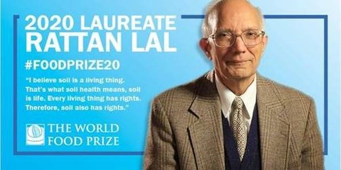 Portrait Prof. Dr. Rattan Lal, 2020 World Food Prize Laureat