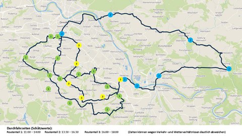 Streckenplan TUD Campus Classics 2021