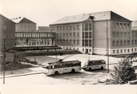 Neubau Willers-Bau. Um 1955