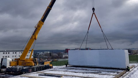 … und direkt montiert.