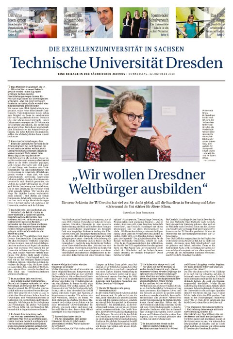 TUD-Beilage Sächsische Zeitung Oktober 2020