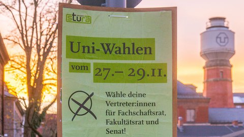 Wahlplakat Stura