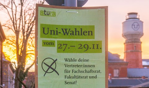 Wahlplakat Stura