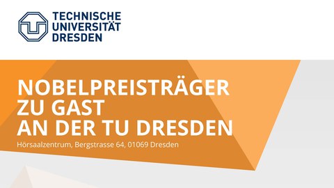 Logo der Nobelpreisträgervorlesung an der TU Dresden