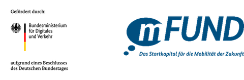 Logo des Bundesministeriums für Digitales und Verkehr und Logo des mFUND