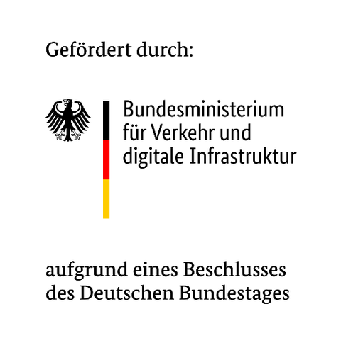 Logo der Förderung durch das Bundesminsteriums für Verkehr und Digitalisierung