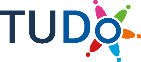 Abbildung eines Logos mit dem Schriftzug "TUDo".