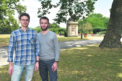 Mit Spielbegeisterung und Gründerwillen entwickelten Kai Krannich (l.) und Martin Gäumann die Onlineplattform flinkest.com