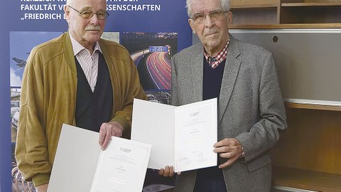 Die diamantenen »Jubilare« Horst Kluger (l.) und Peter Franke der ehemaligen HfV.