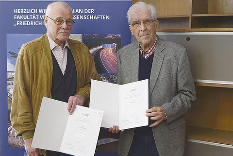 Die diamantenen »Jubilare« Horst Kluger (l.) und Peter Franke der ehemaligen HfV.