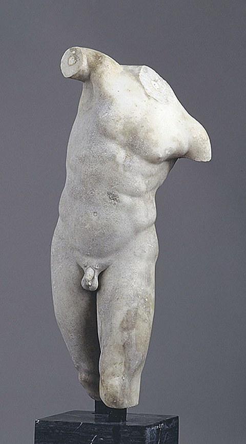 Der Torso eines tanzenden Satyrs – eine römische Arbeit nach dem griechischen Bronzeoriginal aus dem ersten oder zweiten Jahrhundert.